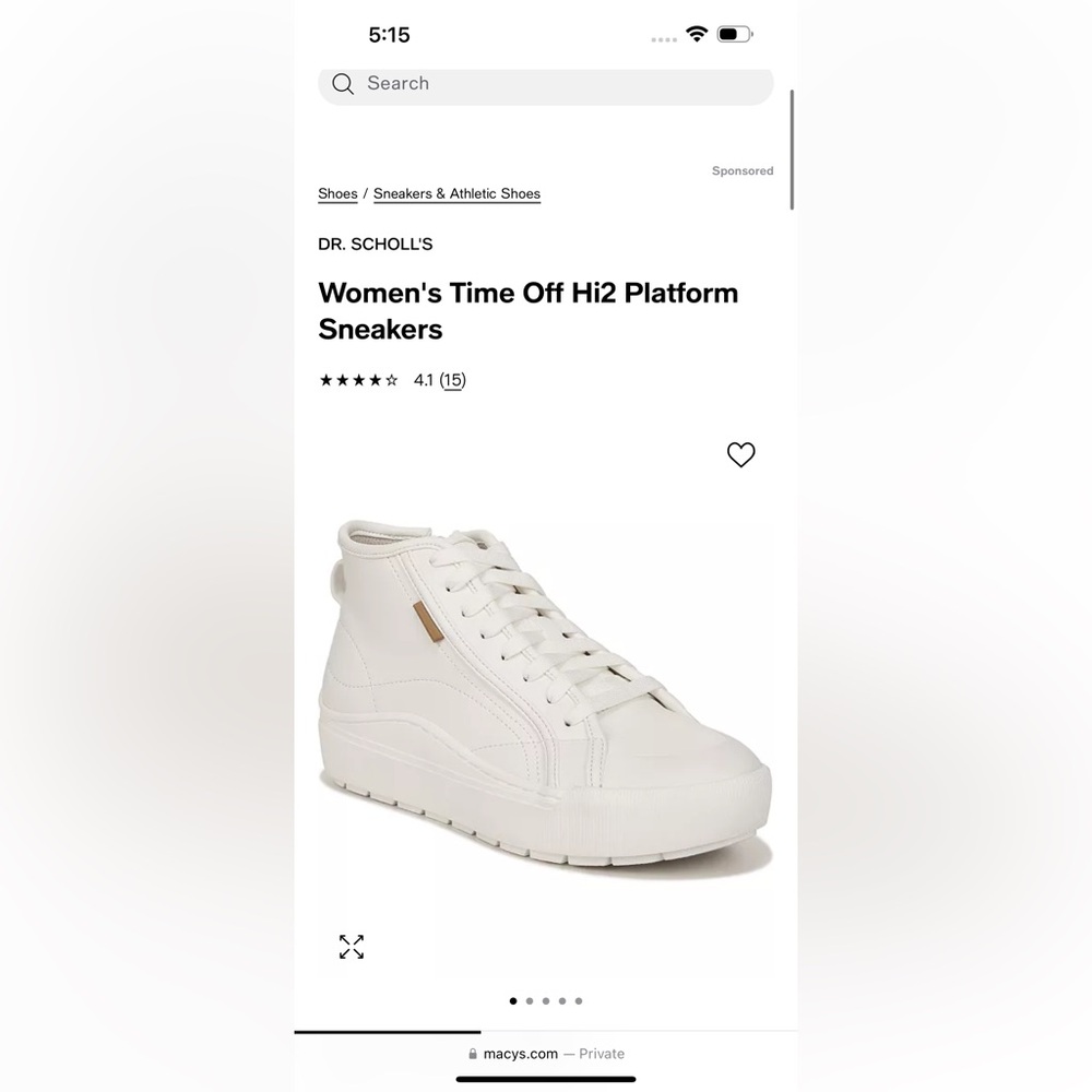 NEW Dr. Scholl’s Women's Time Off Hi2 Platform Sneakers